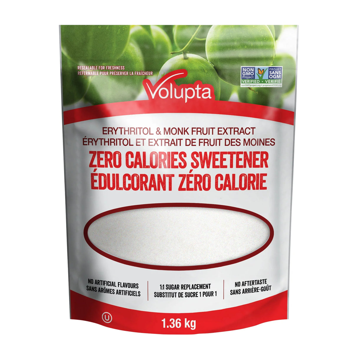 Volupta Erythritol Monk Fruit Sweetener, 1.36 kg