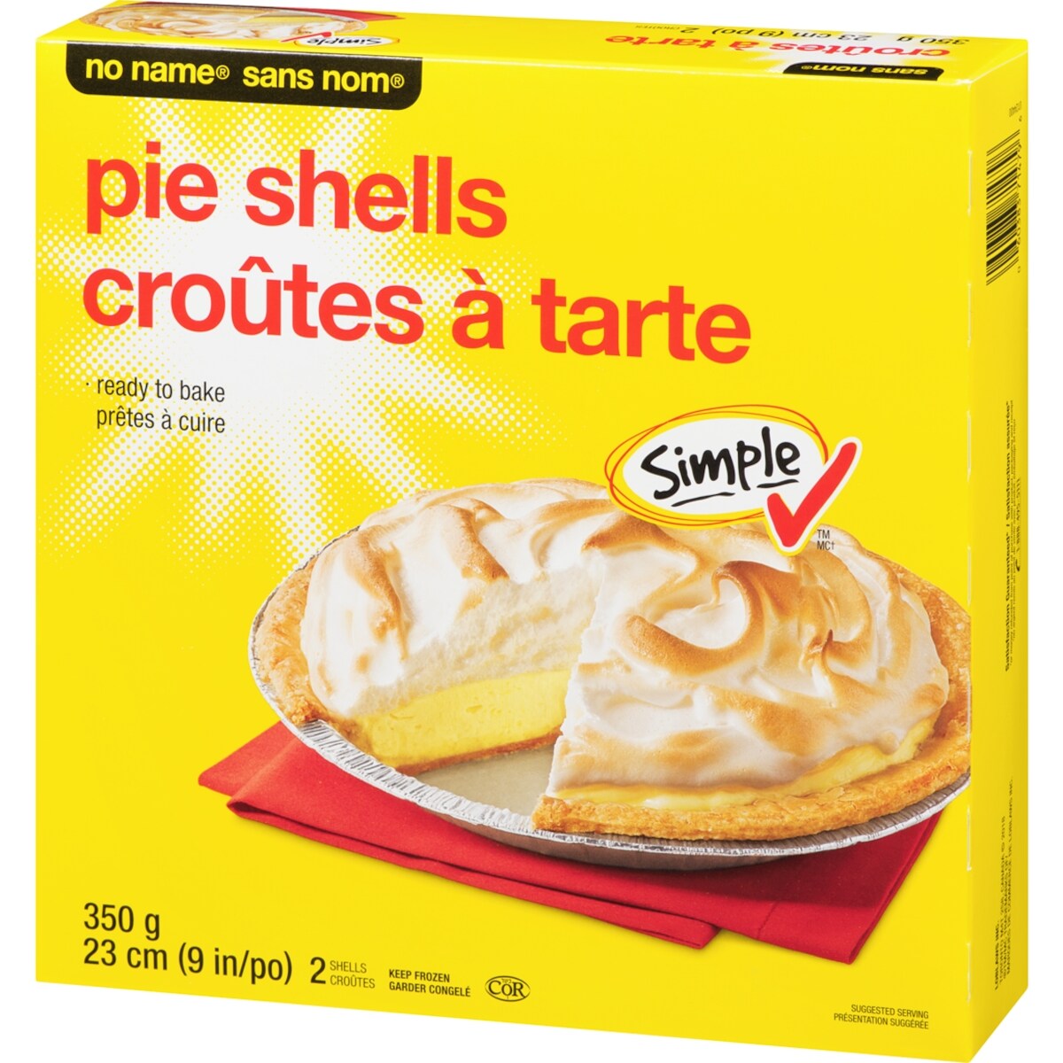 No Name Pie Shells, 2 Count, 350 g