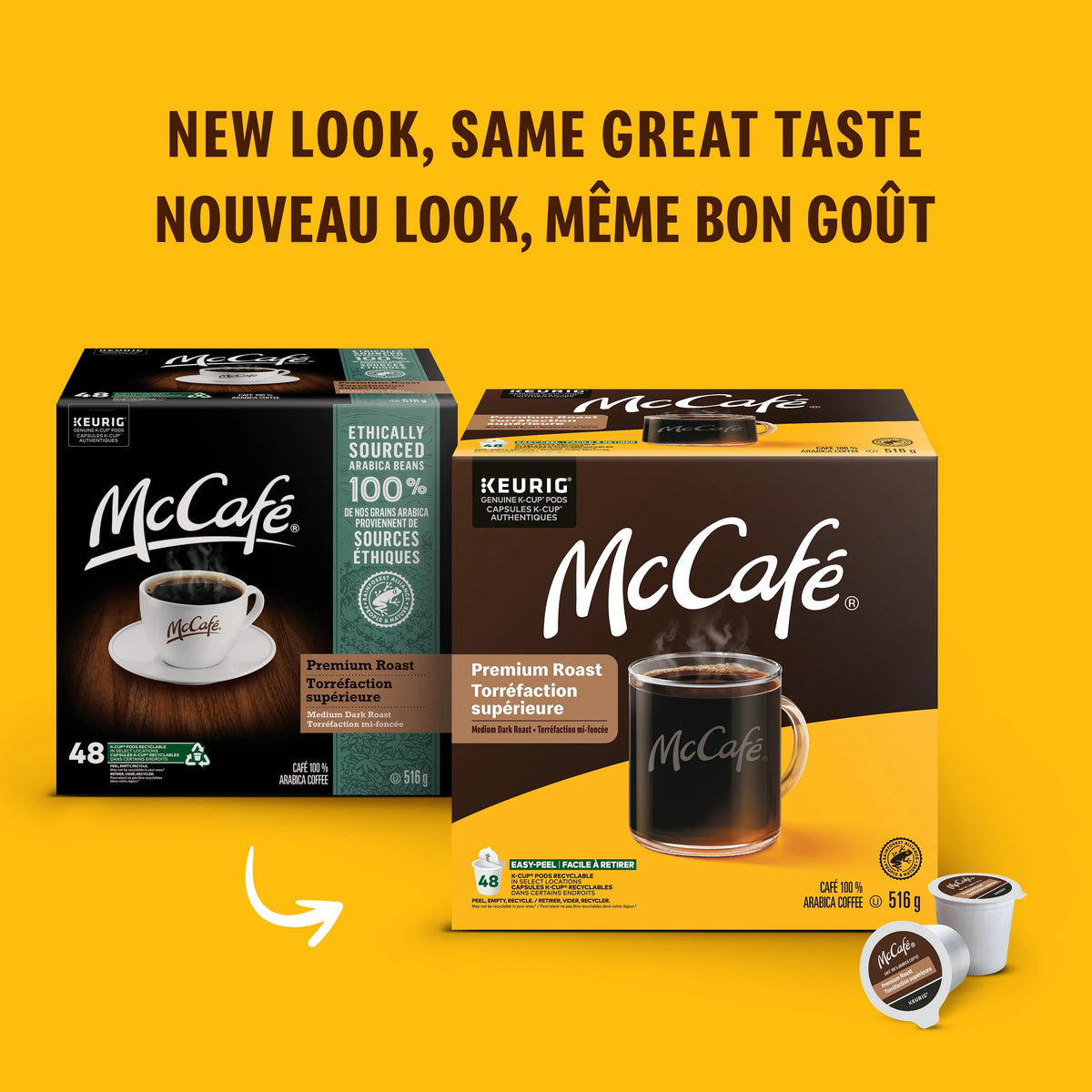 McCafé Premium Medium Dark Roast K-Cup Coffee Pods, 48 count