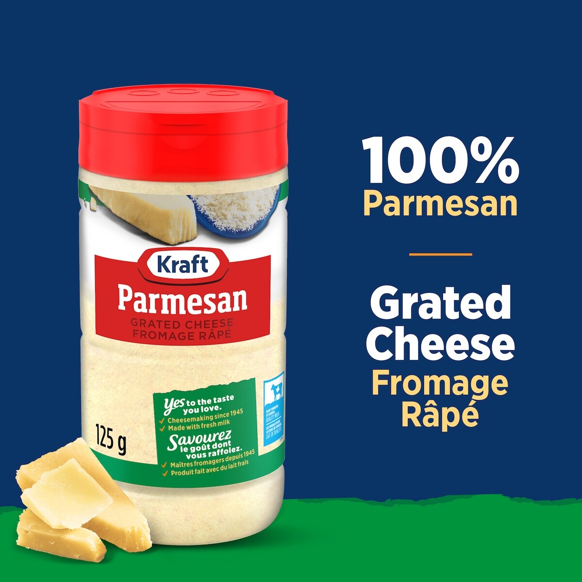Kraft Grated Parmesan Cheese, 125 g