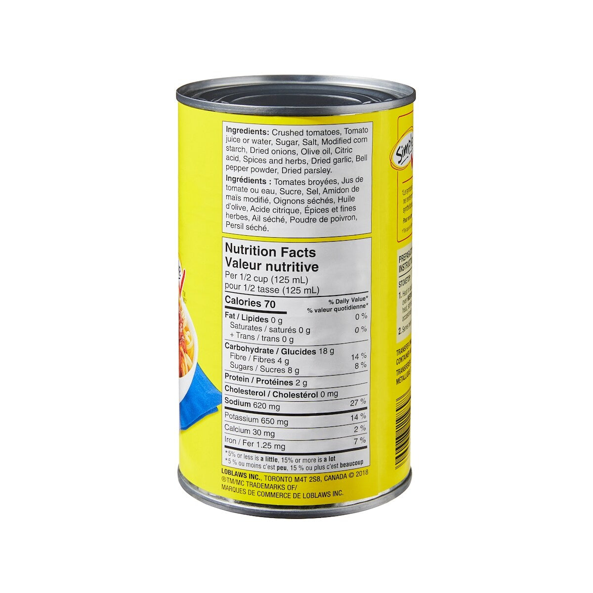 No Name Original Pasta Sauce, 680 mL