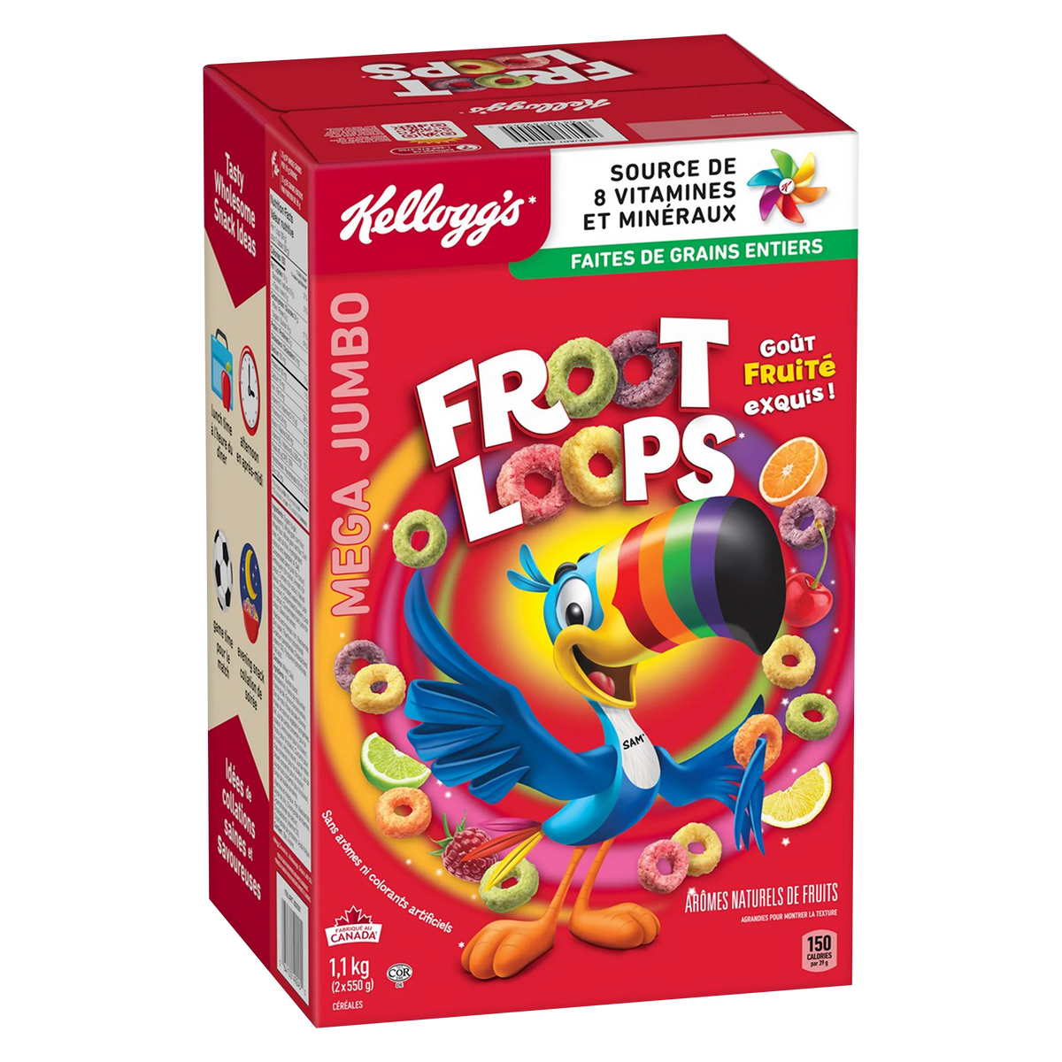 Kellogg's Froot Loops Cereal, 1.1 kg