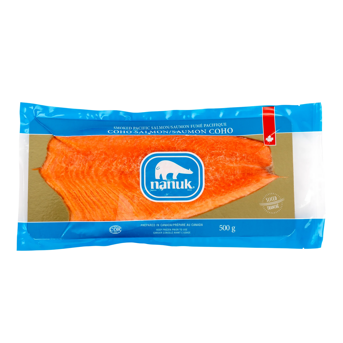 Nanuk Frozen Smoked Coho Salmon, 500 g