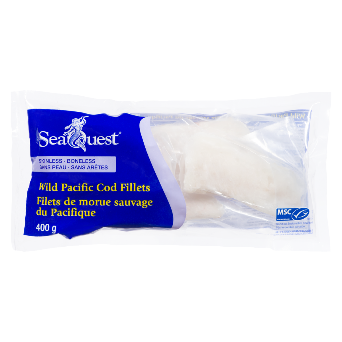 Seaquest Wild Pacific Cod Fillets, 400 g