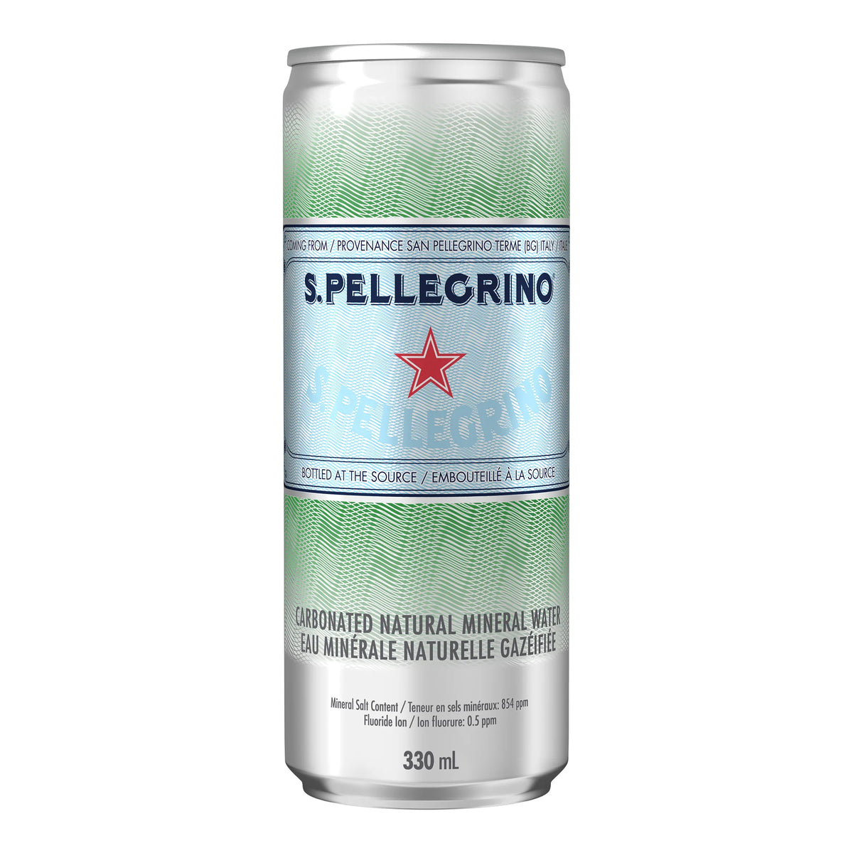 San Pellegrino Sparkling Mineral Water, 24 × 330 mL