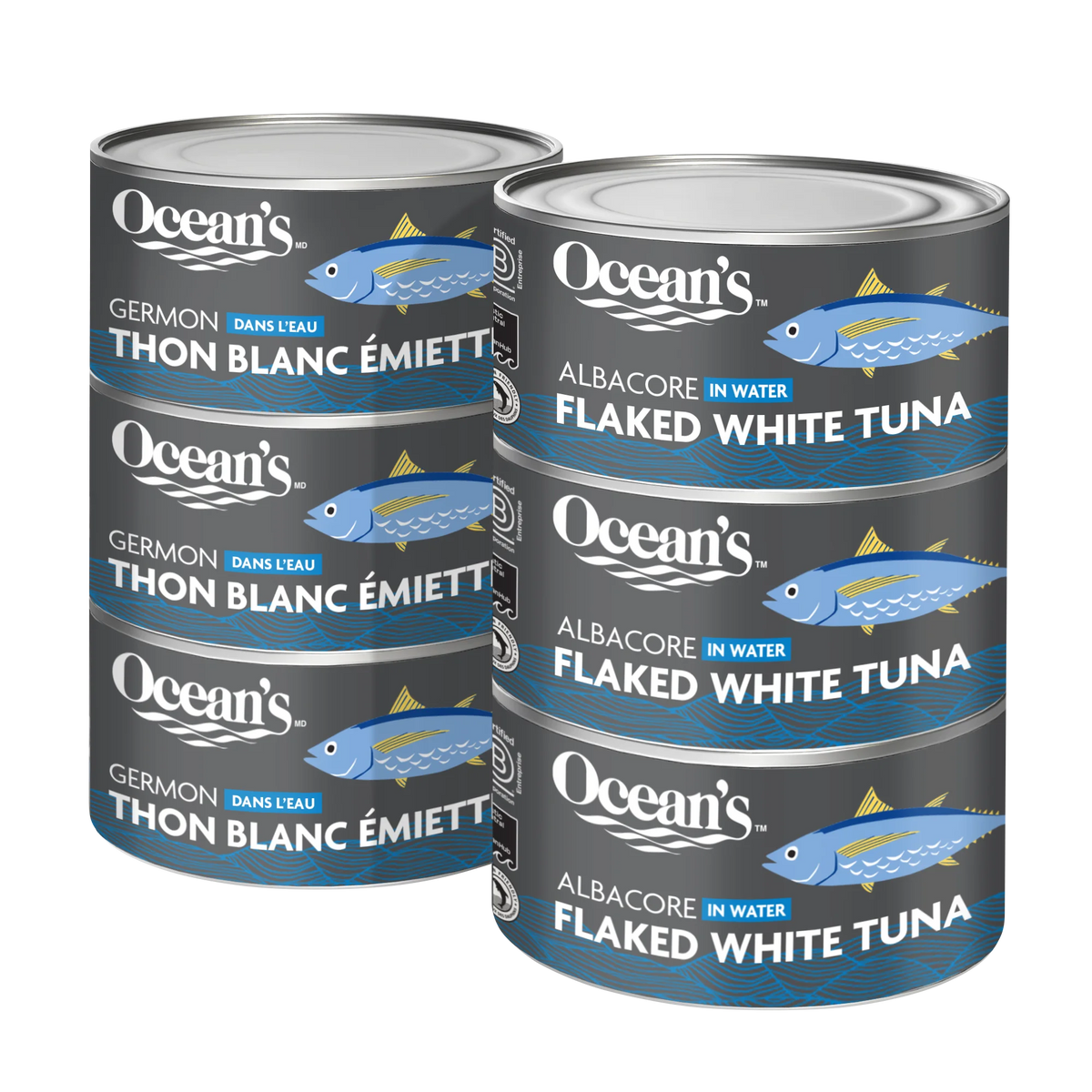 Ocean's Flaked White Albacore Tuna, 6 × 184 g