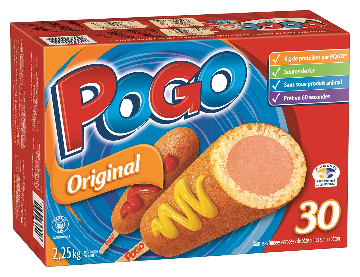 Pogo Original Frozen Corn Dogs, Pack of 30