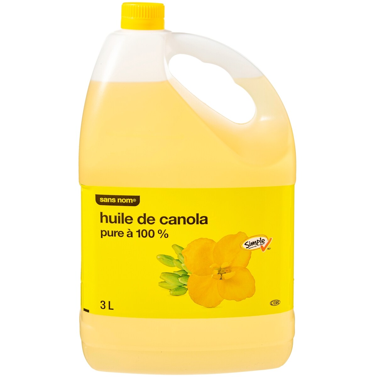 No Name 100% Pure Canola Oil, 3 L