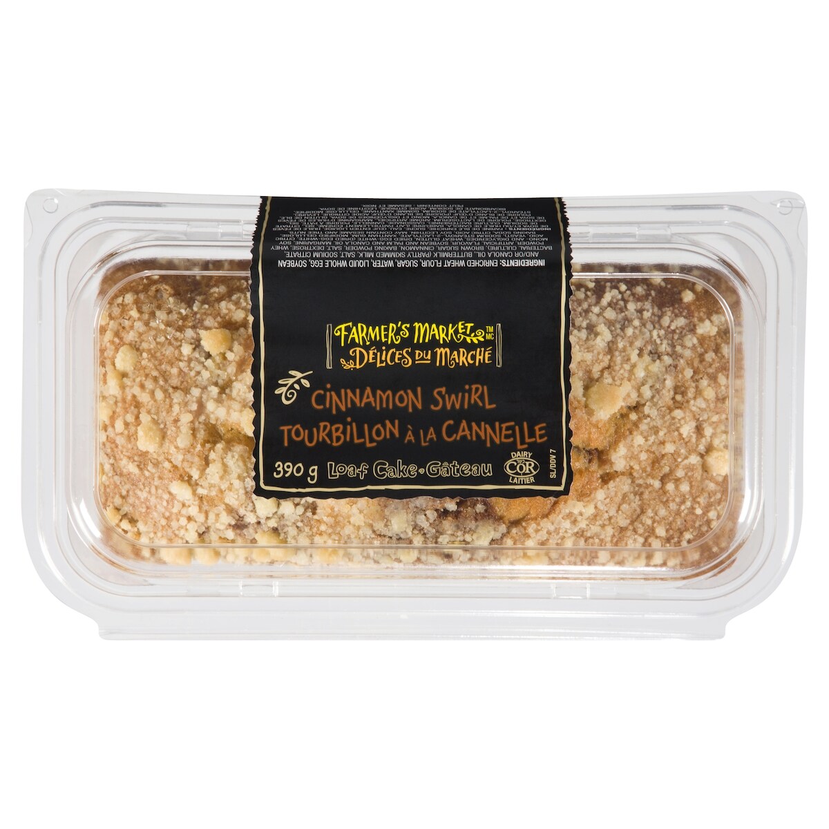 Farmer's Market Loaf Cake, Cinnamon Swirl, 390 g