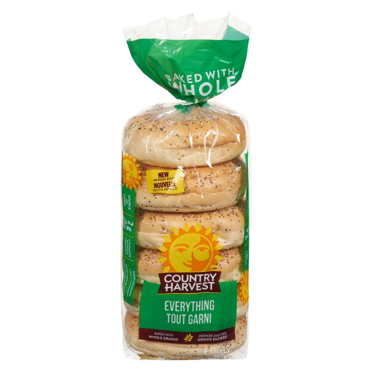 C Harvest All Dressed Bagel 6pk, 450 g