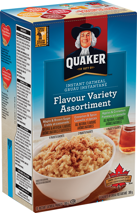 Quaker Instant Oatmeal, Flavour Variety 8pk