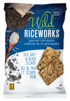 RiceWorks Sea Salt & Black Sesame Chips 155 G