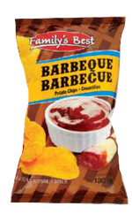 Family's Best Barbecue Chips 130g