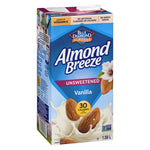 Vanilla Flavoured Unsweetened Almond Milk, Almond breeze 1.89 L