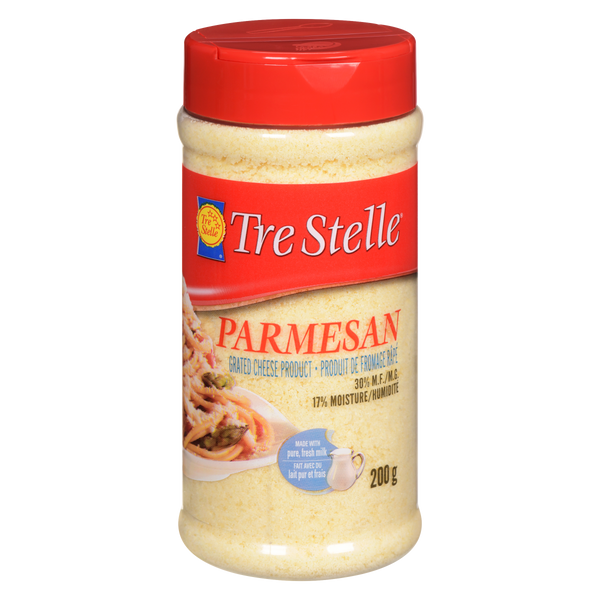 TRE STELLE PARMESAN GRATED CHEESE 200g