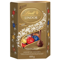 Lindt LINDOR Assorted Chocolate Truffles Cornet, 408g Box, 408 g