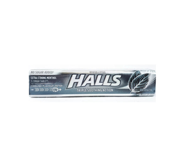 Halls Cough Tablet Extra Strong No Sugar Added 9pc