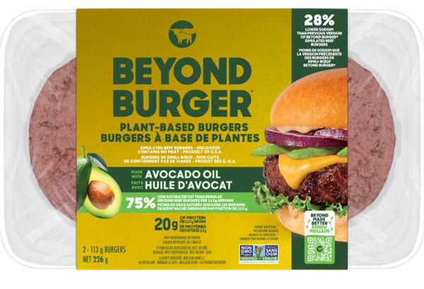 Beyond Meat Plant-Based Burger with Avocado Oil, 2ct, 226g