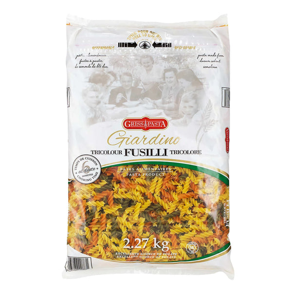 Griss Pasta Giardino Tricolour Fusilli, 2.27 Kg