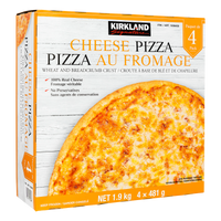 "Kirkland Signature Frozen Cheese Pizza Pack of 4", 4 × 481 g (1.06 lb)