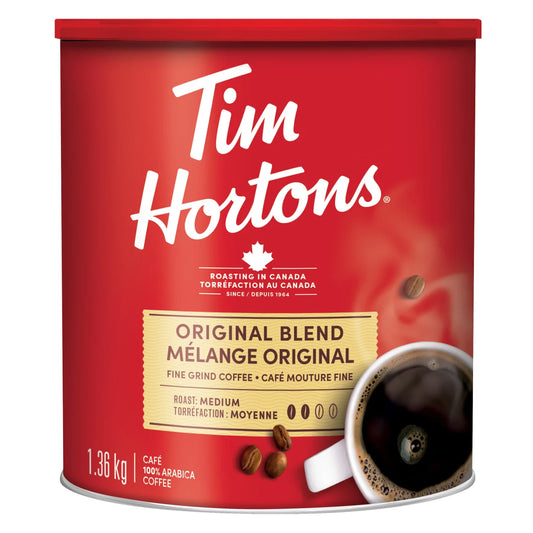 Tim Hortons Original Blend Fine Grind Coffee 1.36 kg