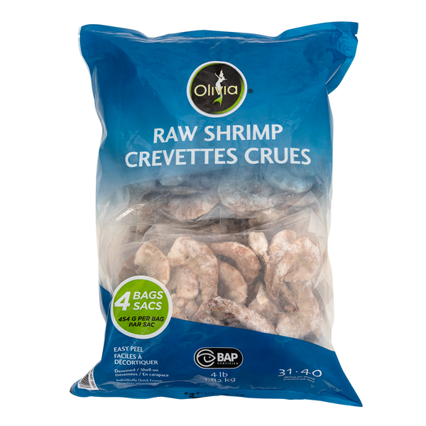 Olivia Frozen Raw Shrimp	1.82 kg