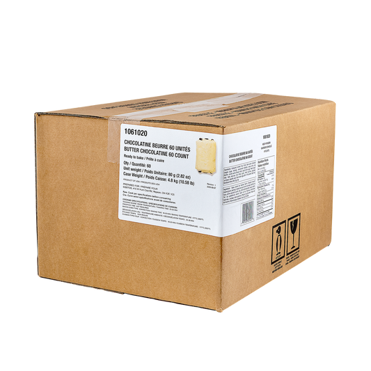 Bridor Frozen Perfect Butter Chocolatine	60 count, 4.8 kg