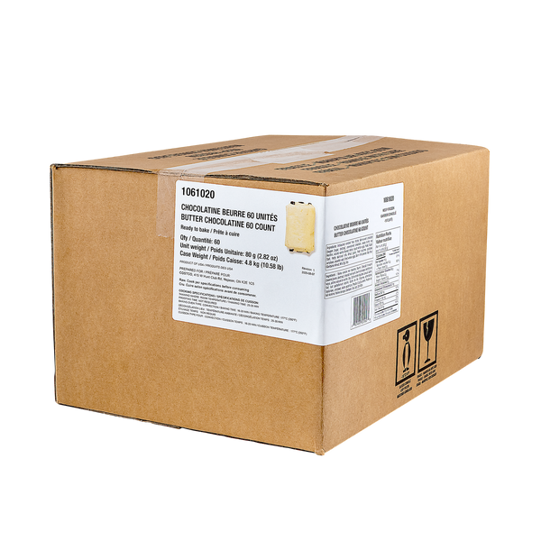 Bridor Frozen Perfect Butter Chocolatine	60 count, 4.8 kg