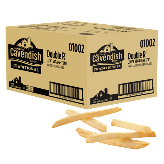 Cavendish Farms Frozen Double R Regular 3/8-in Straight Cut Fries 6 x 2.27 kg
