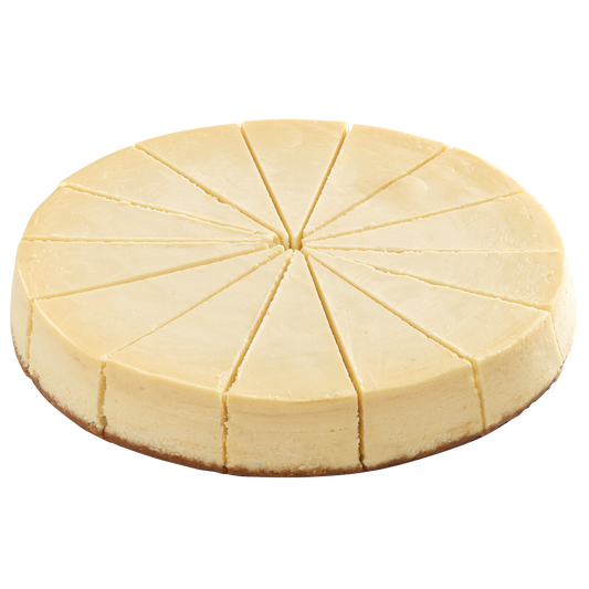 "Elite Sweets Frozen 10-in Pre-sliced Plain Cheesecake 4 × 14 slices" 1.9 kg (4.18 lb) each