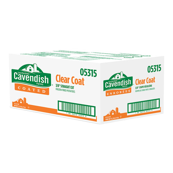 Cavendish Farms Frozen Clear Coat 3/8-in Straight Cut Fries 6 x 2.04 kg