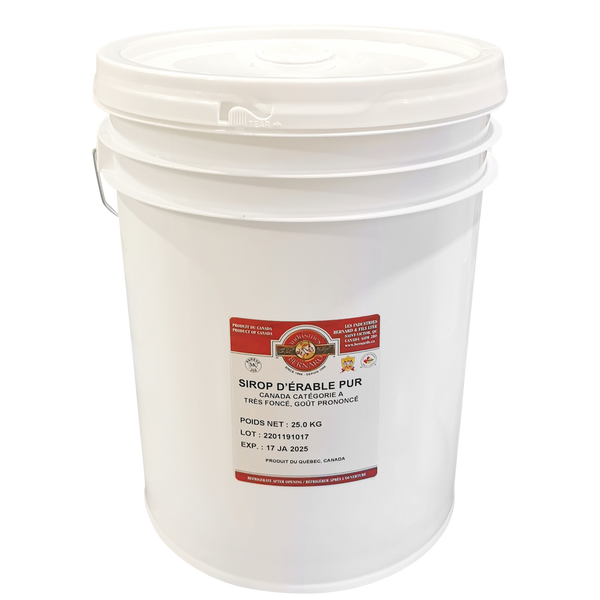 Bernard Pure Canada Grade A Very Dark Maple Syrup 18.9 L