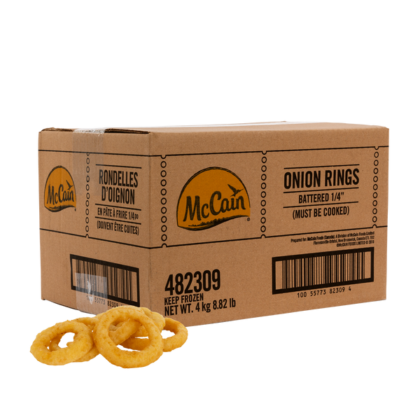 McCain Frozen Onion Rings 1/4-in, 4 kg
