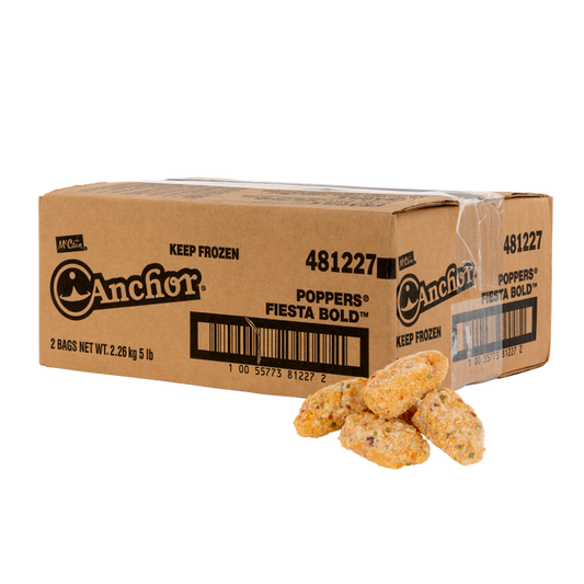 McCain Anchor Frozen Fiesta Bold Poppers 2.26 kg
