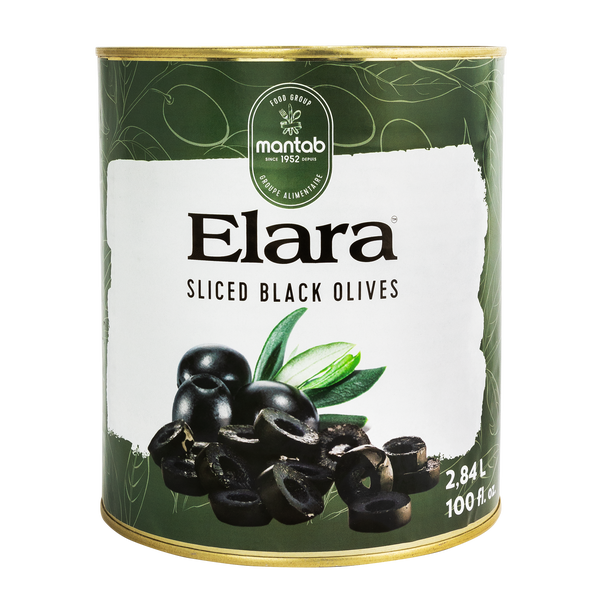 Elara Sliced Black Olives 2.84 L