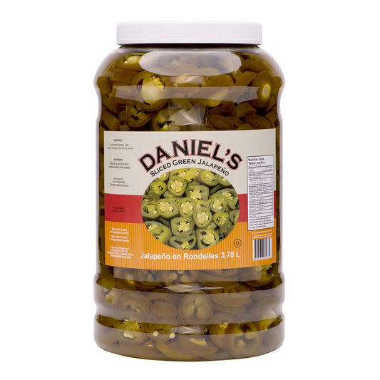 Daniel’s Sliced Green Jalapeño Peppers 3.78 L