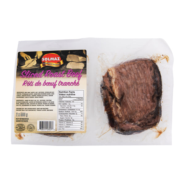 Solmaz Sliced Halal Roast Beef 2 × 500 g