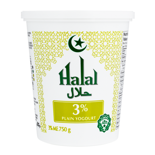 Halal 3% Yogurt 6 x 750 g