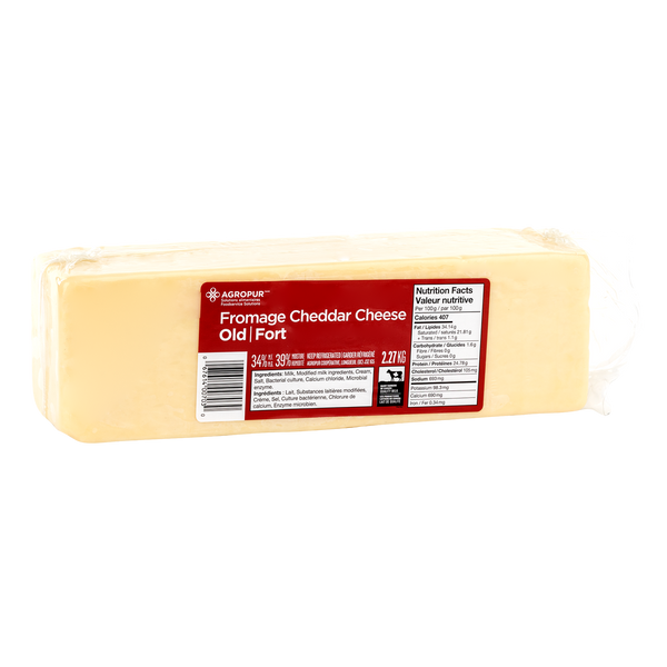 Agropur Old White Cheddar Cheese	2.27 kg