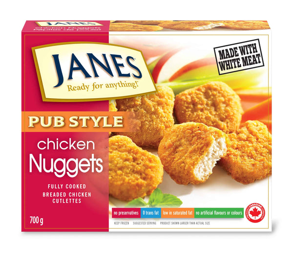 Janes Pub Style Chicken Nugget, Fully Cooked 700g