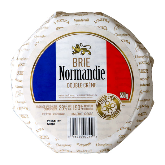 Agropur Normandie Double Crème Brie Cheese 550 g