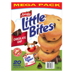 "Sara Lee Little Bites Chocolate Chip pack of 20" 20 pouches 4 muffins each container size 47g, 940g
