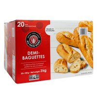 Au pain doré Frozen Demi-Baguettes 3 kg