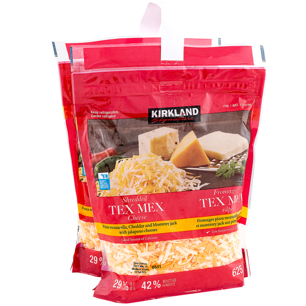 Kirkland Signature Tex Mex Shredded Cheese 2 x 625 g