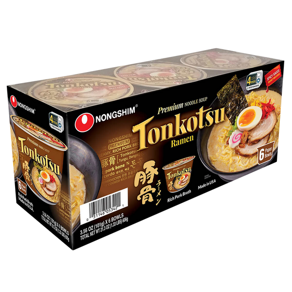 Nongshim Tonkotsu Ramen Noodle Soup	6 x 101 g