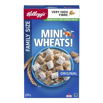 Kellogg's Frosted Whole Wheat Cereal Value Pack, Mini-Wheats, 650g