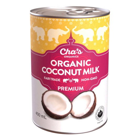 Cha’s Organics Premium Organic Coconut Milk 6 x 400 mL