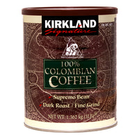 Kirkland Signature 100% Colombian Dark Roast Fine Grind Coffee 1.36 kg