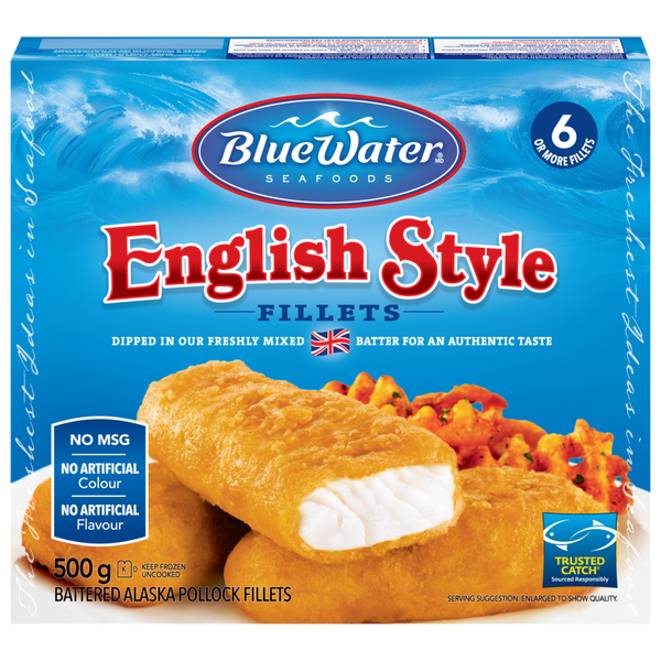 Bluewater English Style Fish 500 gm