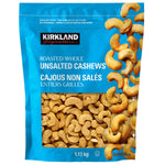 Kirkland Signature Roasted Whole Unsalted Cashews 1.13 kg